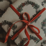 Christmas Wreath Wrapping Paper