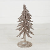 Champagne Glittered Twiggy Pine Tree