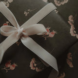 Deep Green Floral Wrapping Paper