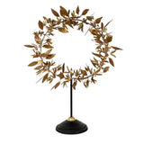 Gilded Laurel Wreath On Stand