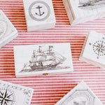 American Frigate Scrimshaw Bone Box - Foundation Goods