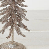 Champagne Glittered Twiggy Pine Tree - Foundation Goods