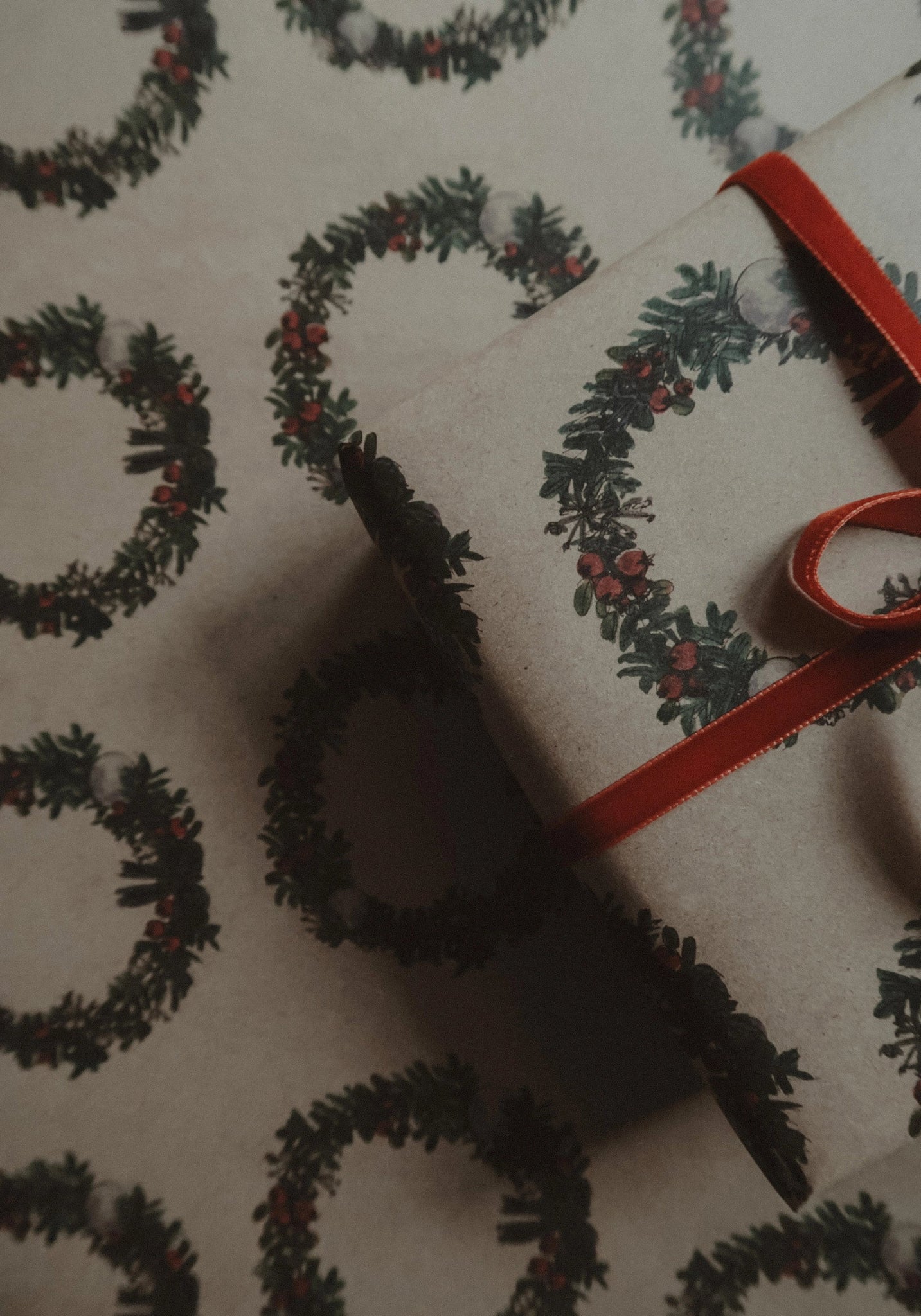 Christmas Wreath Wrapping Paper - Foundation Goods