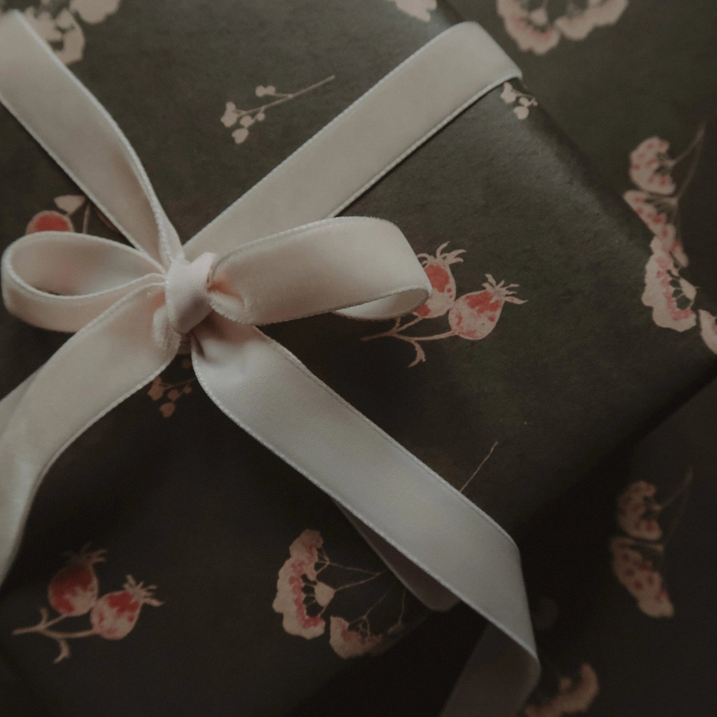 Deep Green Floral Wrapping Paper - Foundation Goods