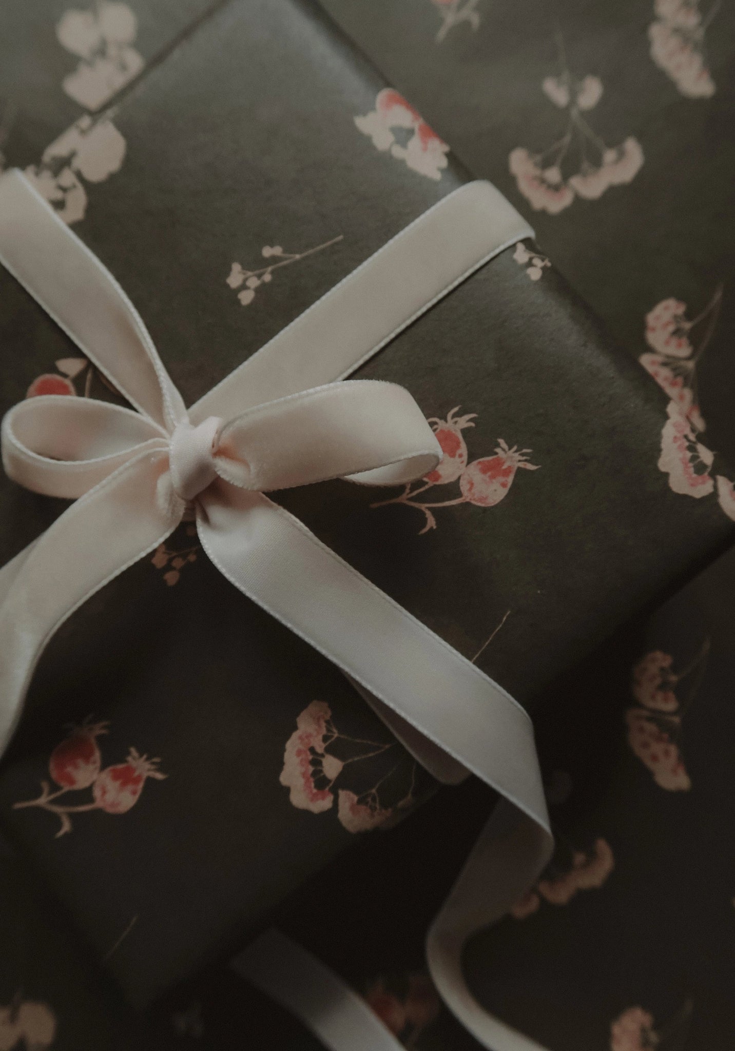 Deep Green Floral Wrapping Paper - Foundation Goods