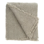 Fringed Boucle Grey Throw - Foundation Goods