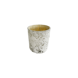 Frosted White & Gold Votive - Foundation Goods