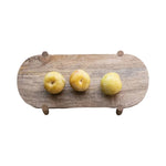 Mango Wood Footed Pedestal - Foundation Goods