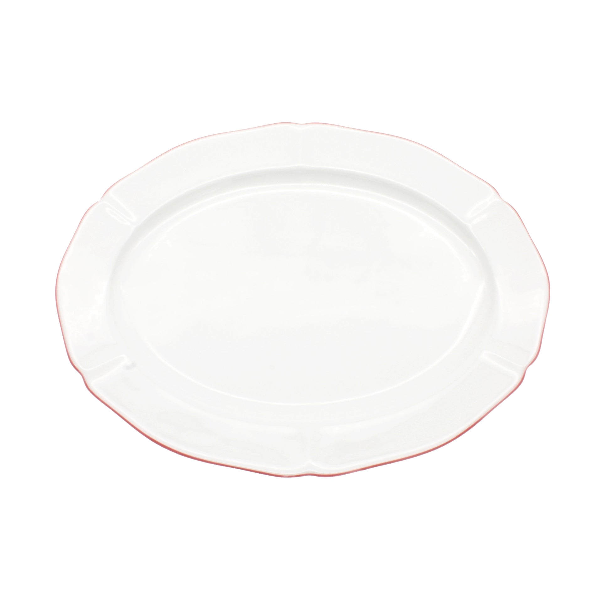 Roseate Rim Oval Platter - Foundation Goods