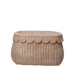 Scalloped Rattan Basket - Foundation Goods