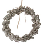 Silver Shimmer Pinecone Wreath - Foundation Goods