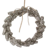 Silver Shimmer Pinecone Wreath - Foundation Goods