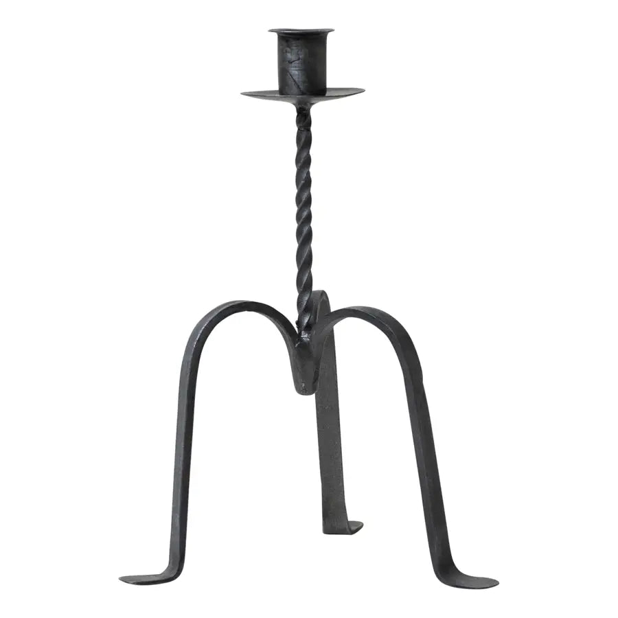 Single Taper Wrought Iron Candle Holder - Foundation Goods