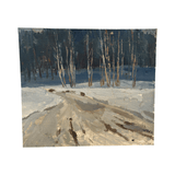 "Snowy Road" Antique Painting - Foundation Goods