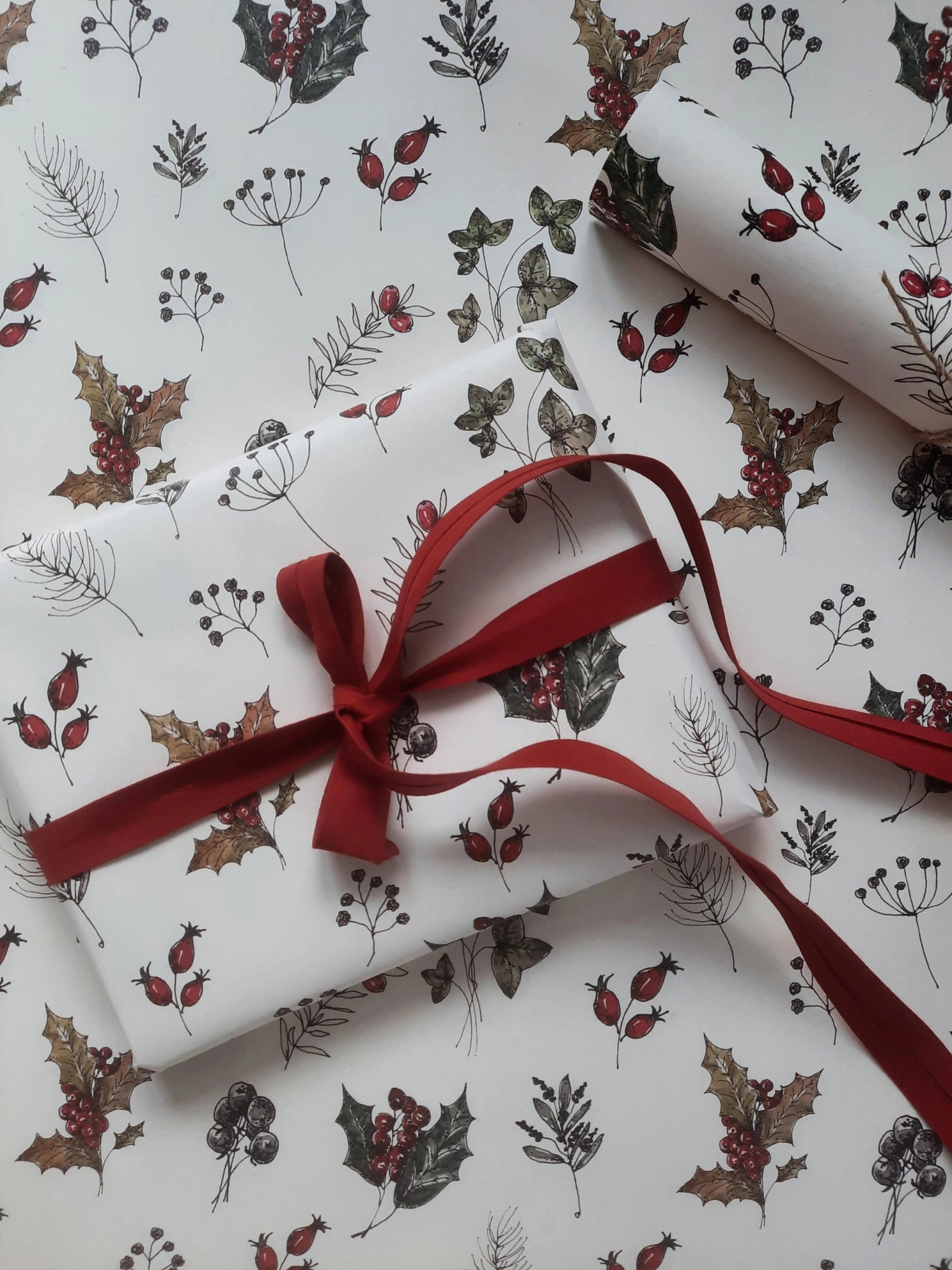 Winter Florals Wrapping Paper - Foundation Goods