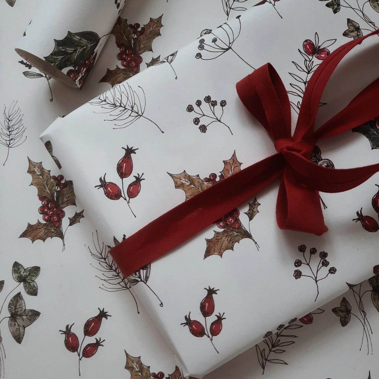 Winter Florals Wrapping Paper - Foundation Goods