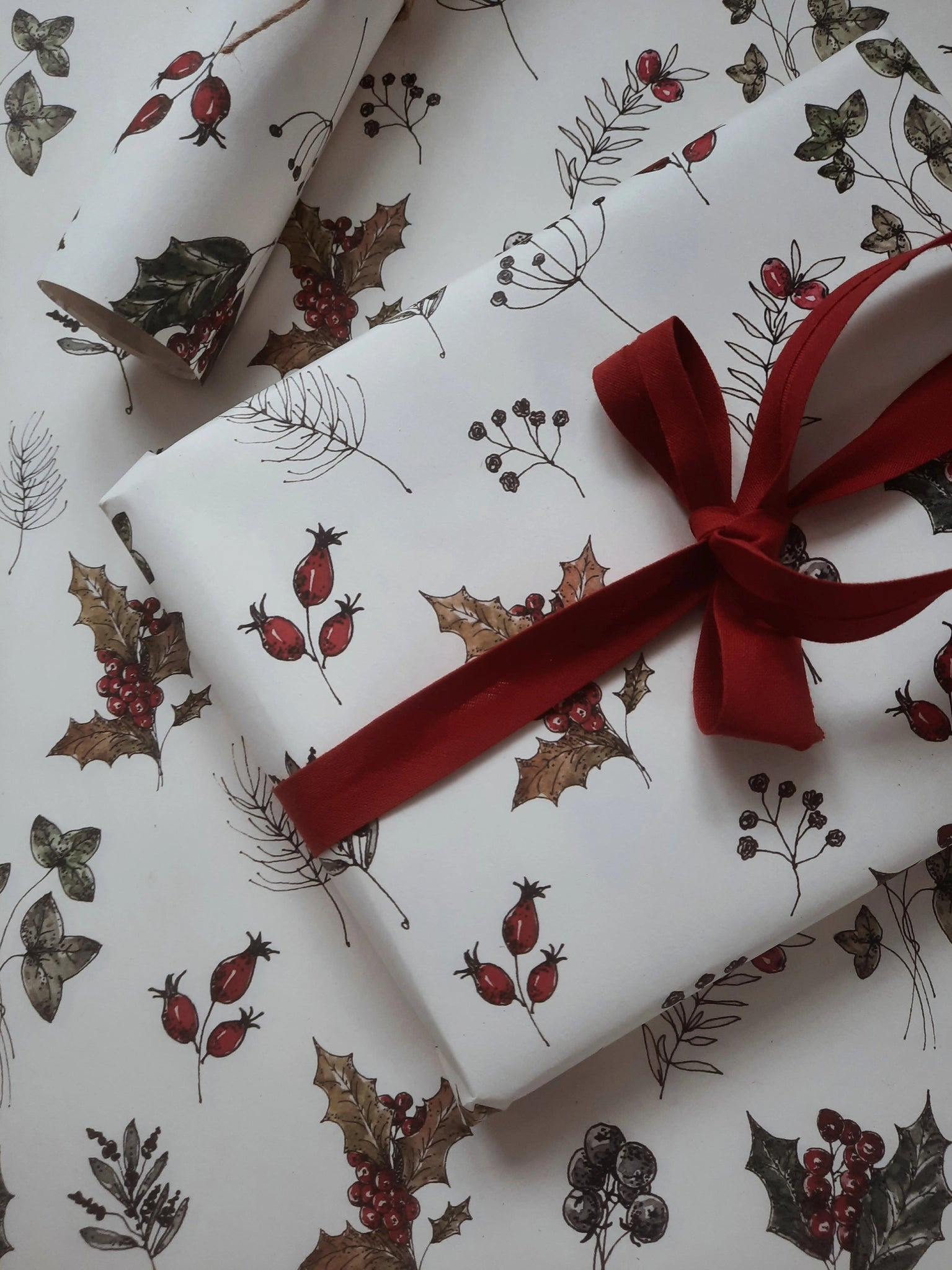 Winter Florals Wrapping Paper - Foundation Goods