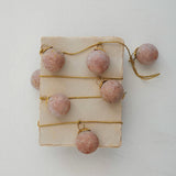 Matte Pink Ornament Garland